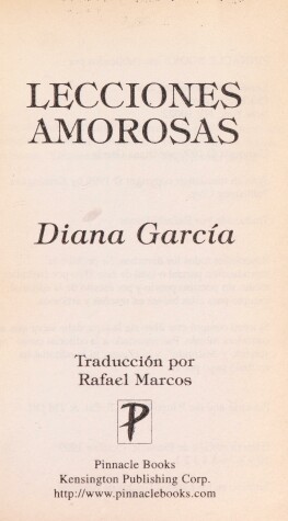 Book cover for Lecciones Amorosas