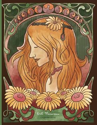 Book cover for Art Nouveau Coloring Book