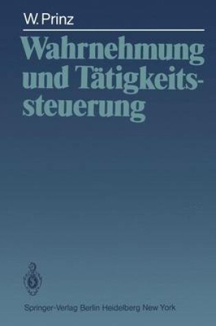 Cover of Wahrnehmung und Tätigkeitssteuerung