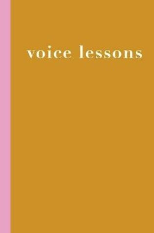 Cover of Voice Lessons