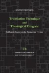Book cover for Translation Technique and Theological Exegesis