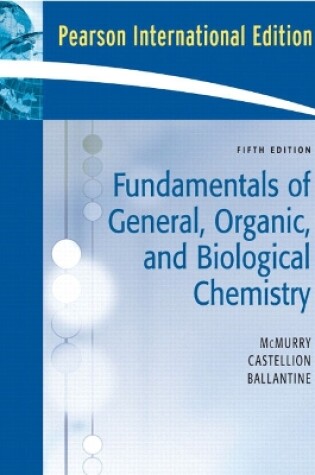 Cover of Fundamentals of General, Organic, and Biological Chemistry