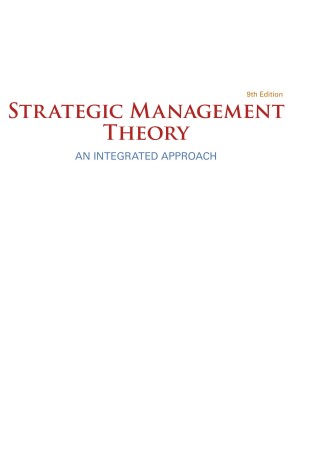 Cover of Strategic Management Theory