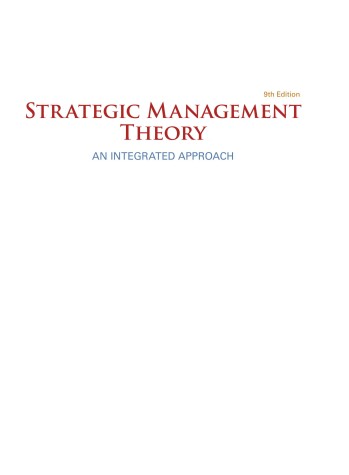 Book cover for Strategic Management Theory