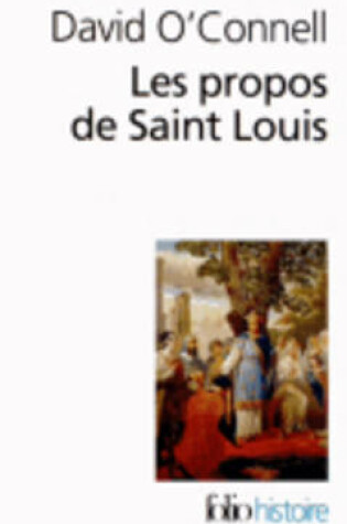 Cover of Les Propos De Saint Louis