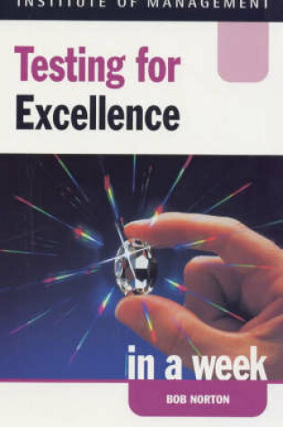 Cover of Testing for Excellence in a Week