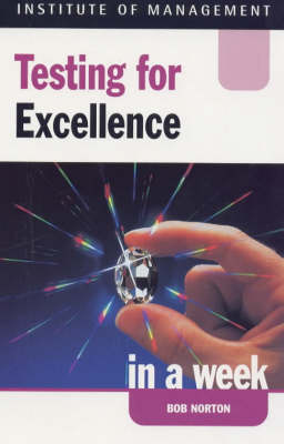 Book cover for Testing for Excellence in a Week