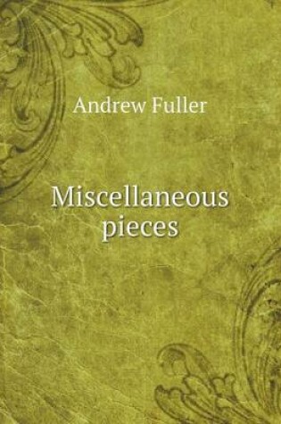 Cover of Miscellaneous pieces