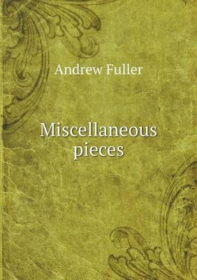 Book cover for Miscellaneous pieces