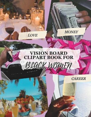 Book cover for Vison Board Clip Art Book for Black Women