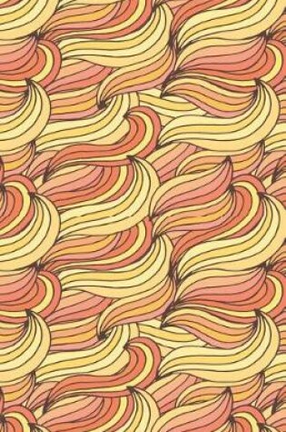 Cover of Journal Notebook Abstract Waves Oranges