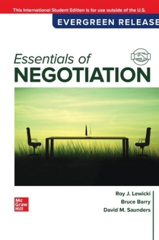 Cover of Essentials of Negotiation: 2024 Release ISE