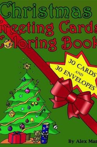 Cover of Christmas Greeting Cards Coloring Book