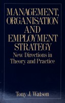 Book cover for Management, Organization and Employment Strategy