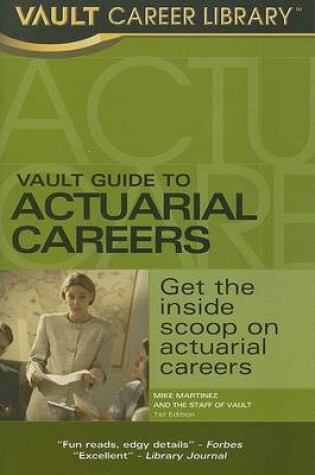 Cover of Vault Career Guide to Actuarial Careers