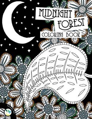 Book cover for Midnight Forest Coloring Book