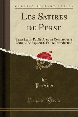 Book cover for Les Satires de Perse