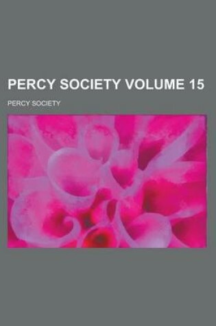 Cover of Percy Society Volume 15