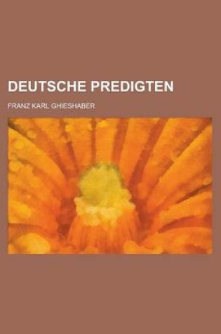 Cover of Deutsche Predigten