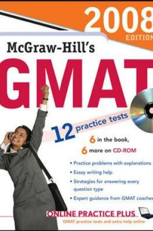 Cover of McGraw-Hill's GMAT with CD, 2008 Edition