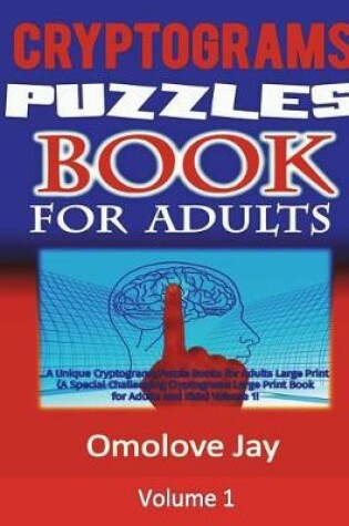 Cover of Cryptograms Puzzle Books For Adults