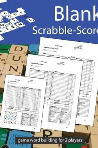 Cover of Blank Scrabble Score Game Word Building for 2 Players