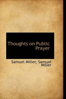 Book cover for Thoughts on Public Prayer