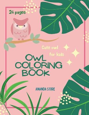 Book cover for Owl Coloring Book