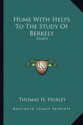 Book cover for Hume with Helps to the Study of Berkely