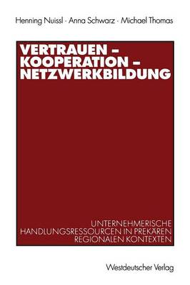 Book cover for Vertrauen — Kooperation — Netzwerkbildung