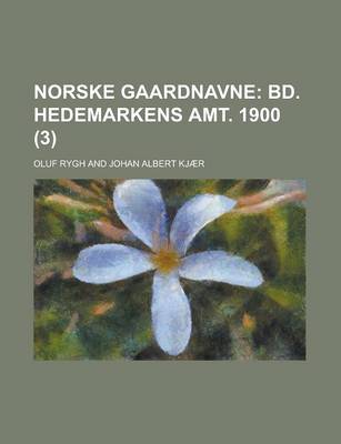 Book cover for Norske Gaardnavne (3)