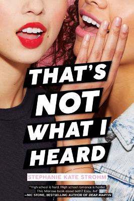 Book cover for That's Not What I Heard