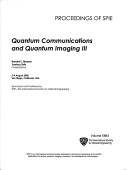 Cover of Quantum Communications and Quantum Imaging III