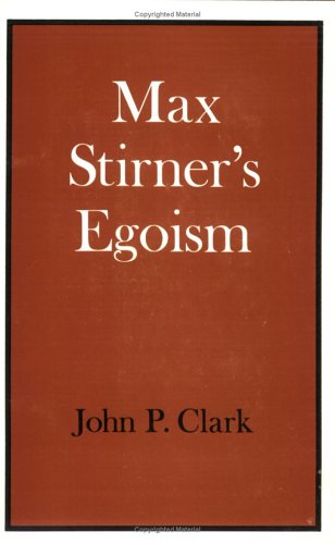 Book cover for Max Stirner's Egoism