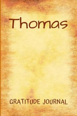 Book cover for Thomas Gratitude Journal