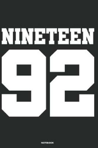 Cover of Nineteen 92 Notebook