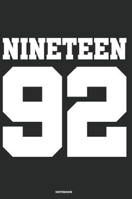 Book cover for Nineteen 92 Notebook
