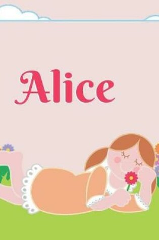 Cover of Alice Personalized Sketchbook Journal Notebook