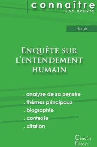 Cover of Fiche de lecture Enquete sur l'entendement humain de David Hume (analyse litteraire de reference et resume complet)