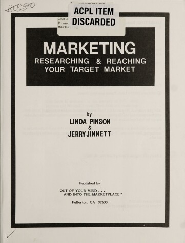 Book cover for Marketing