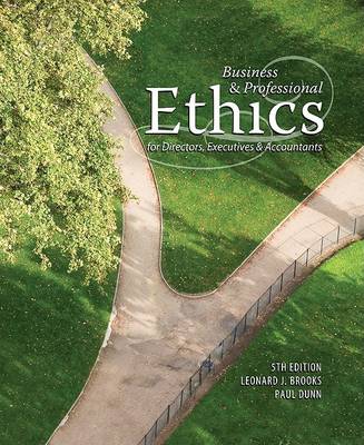 Book cover for Business & Professional Ethics for Directors, Executives & Accountants