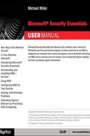 Cover of Microsoft Security Essentials User Manual