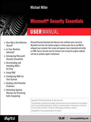 Book cover for Microsoft Security Essentials User Manual