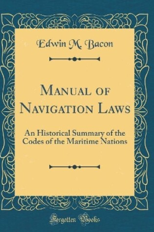 Cover of Manual of Navigation Laws