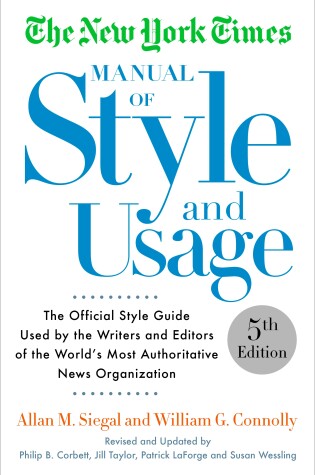 Cover of The New York Times Manual of Style and Usage, 5th Edition