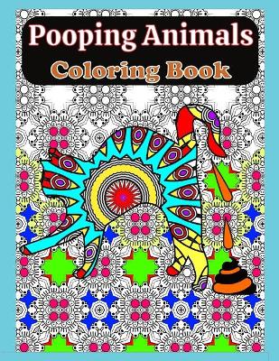 Book cover for Pooping Animals Coloring Book