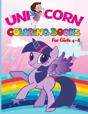 Book cover for Unicorn coloring books for girls 4-8