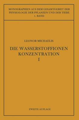 Book cover for Die Wasserstoffionenkonzentration