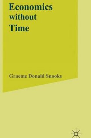 Cover of Economics without Time