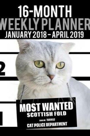 Cover of 2018-2019 Weekly Planner - Most Wanted Scottish Fold